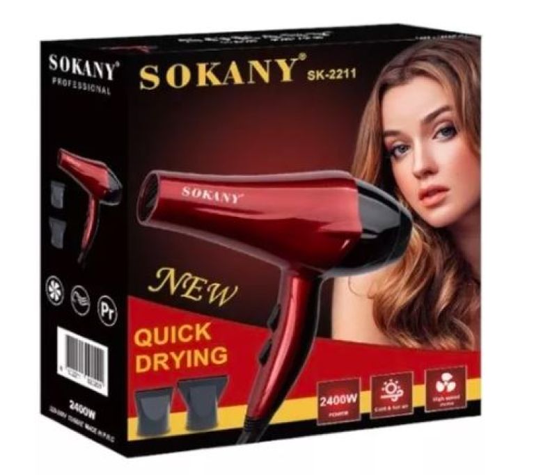 Comprar Secador Sokany 3 Velocidades 2400w 2211 en Electroshopy